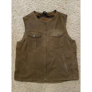 Street and Steel Brown Vest Motorcycle Bike Back Protector Large READ